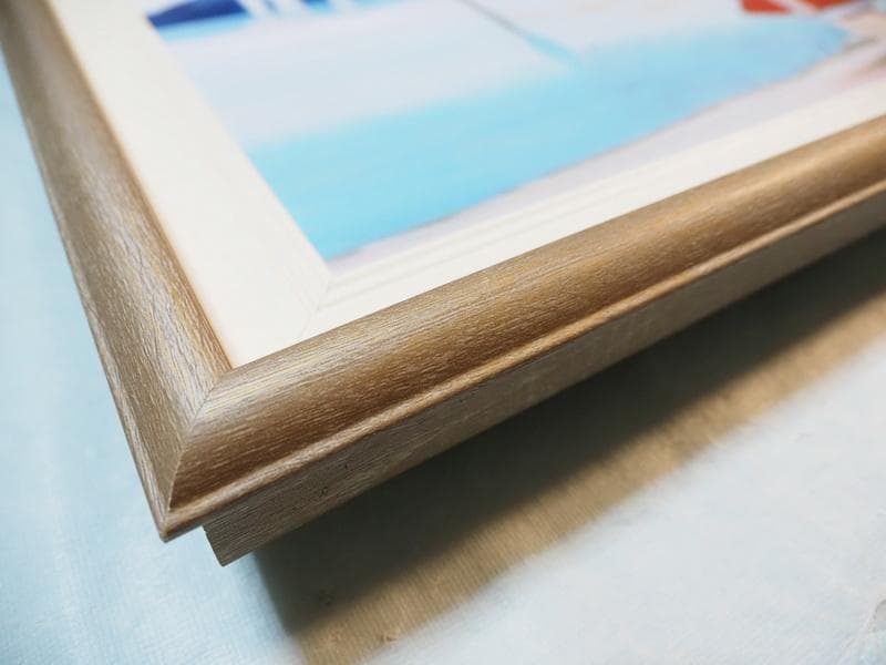 人物画　油絵　奈良美智　女の子と釣り　F6　額付き　手描き　肉筆