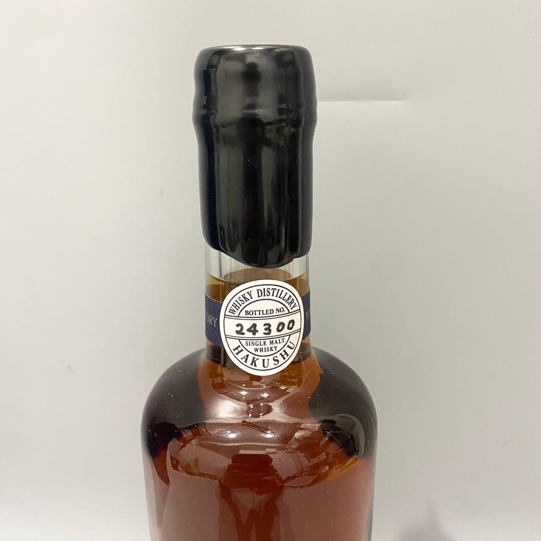 未開封 サントリーシングルモルトウイスキー白州蒸溜所樽出原酒15年貯蔵