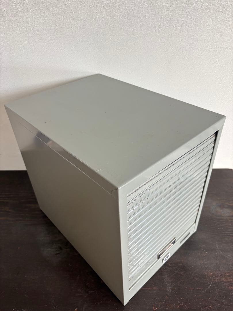 昭和レトロ PLUS 5段 スチール製レターケース 引出し 書類ケース 収納棚