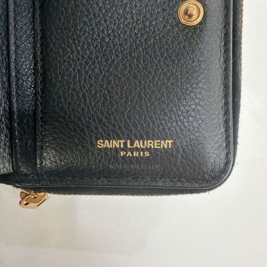 サンローラン　SAINT LAURENT モノグラム 二つ折り財布