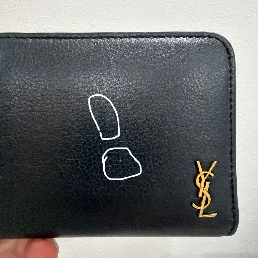 サンローラン　SAINT LAURENT モノグラム 二つ折り財布