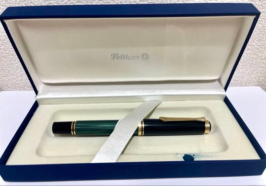 ペリカン(perikan)スーベレーン M400 緑縞 EF (極細字)