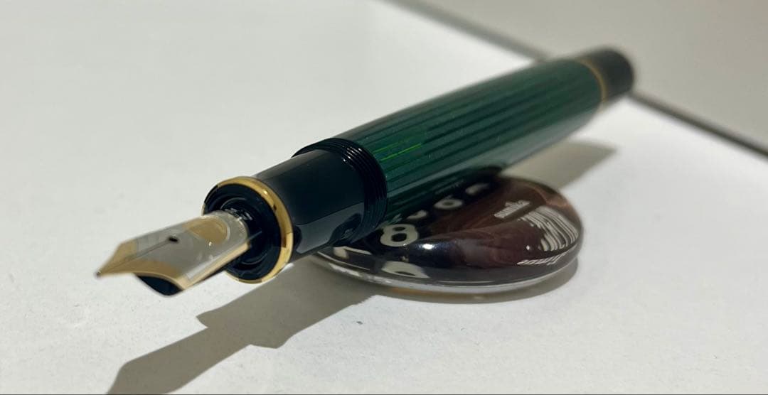 ペリカン(perikan)スーベレーン M400 緑縞 EF (極細字)