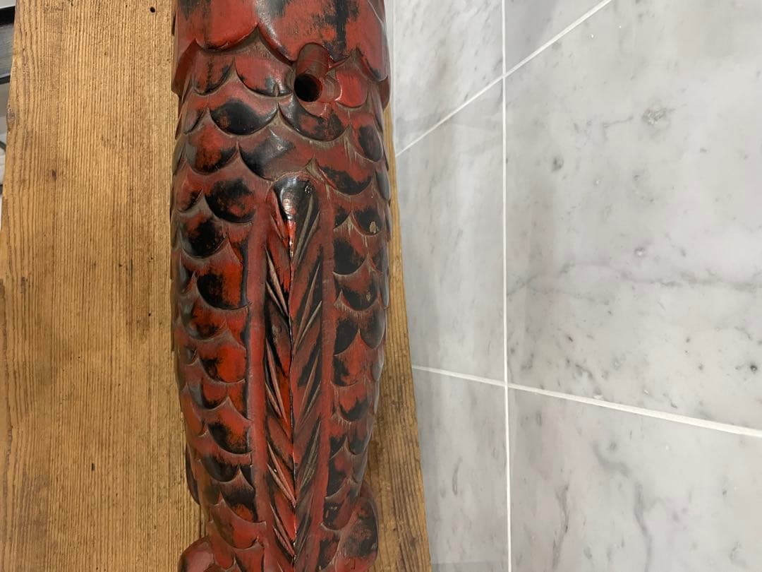 民藝　作家物　工芸品　鯉　超特大　ビンテージ