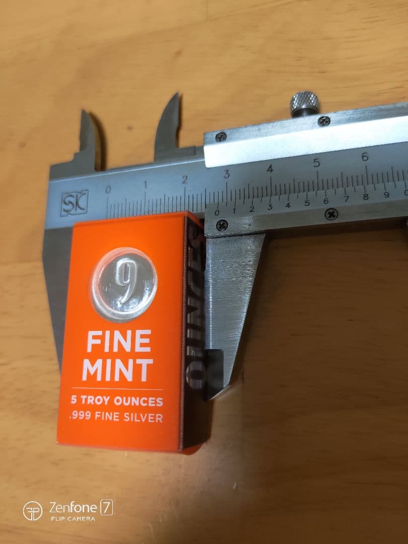 銀塊【9FINE MINT社】銀インゴット5oz/延べ棒/金/銀/メダル/