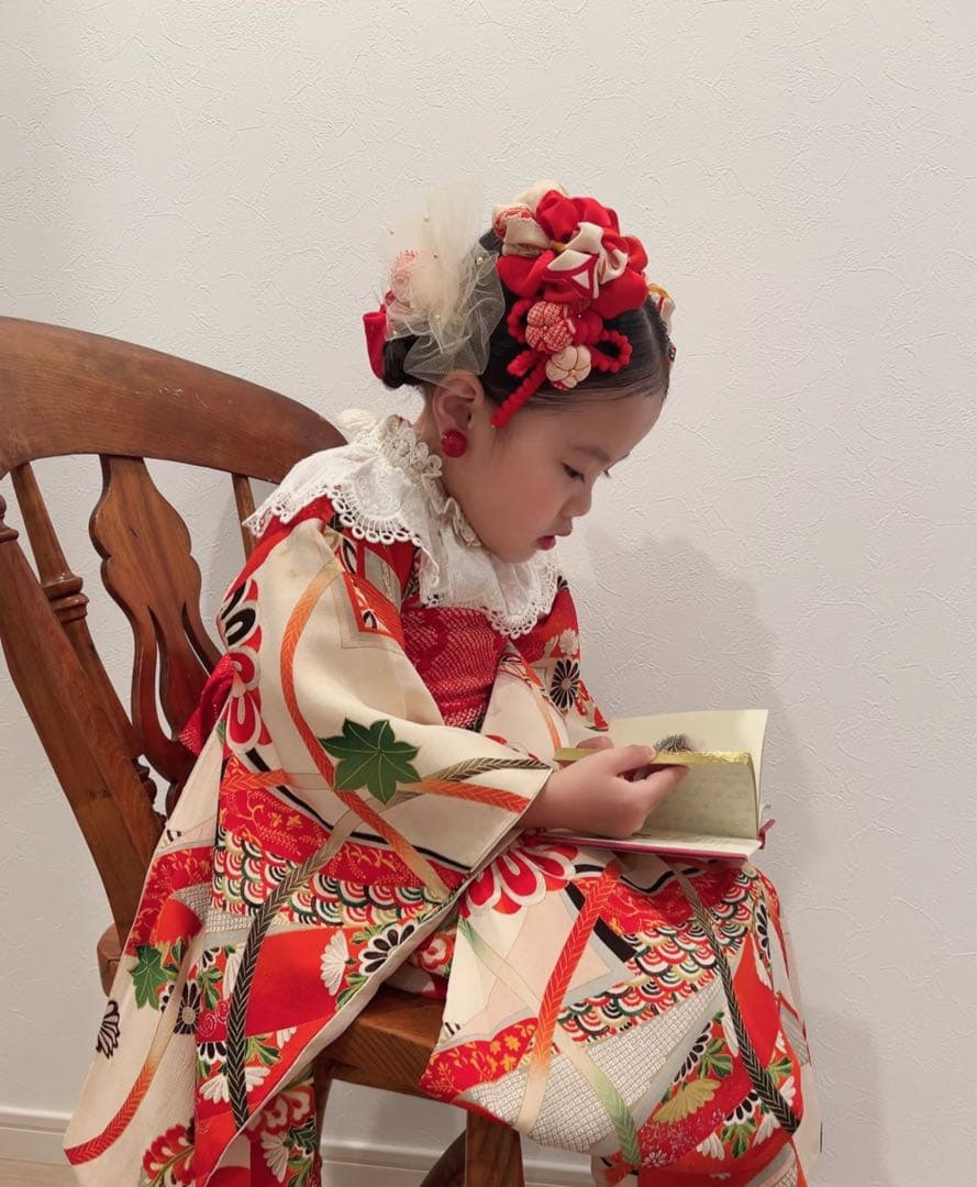 み*さ様 七五三　七五三髪飾り　ヘッドドレス　着物髪飾り　リメイク髪飾り 031