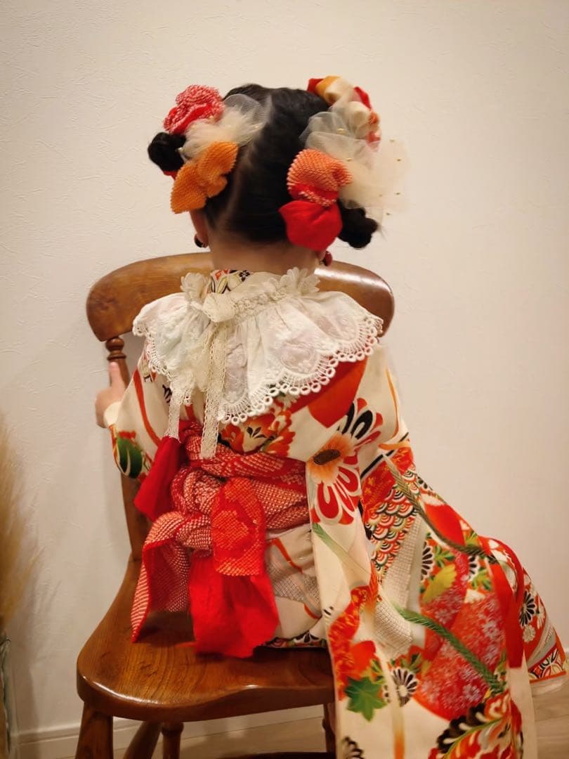 み*さ様 七五三　七五三髪飾り　ヘッドドレス　着物髪飾り　リメイク髪飾り 031