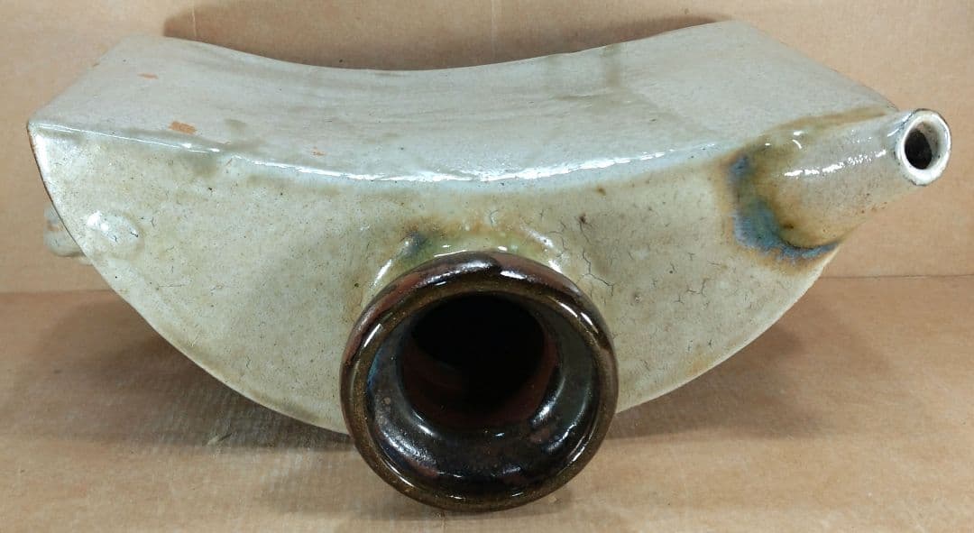 【本物保証】金城次郎 草花紋抱瓶 共箱 W28㎝ H20㎝ 人間国宝 壷屋焼美品