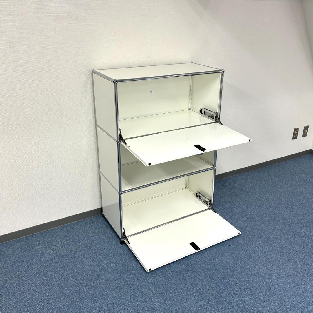 中古 USMハラー｜キャビネット リビング・1列3段 ピュアホワイト