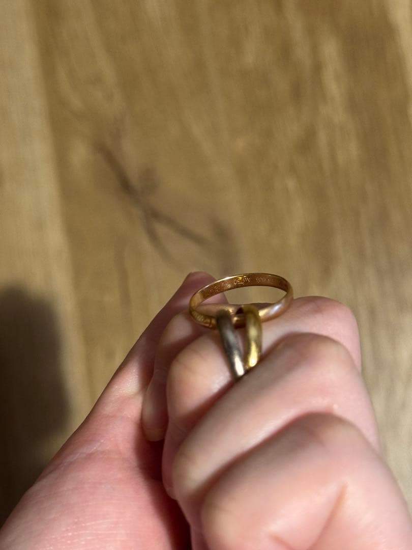 m*a様 カルティエ　トリニティリング　3連　リング