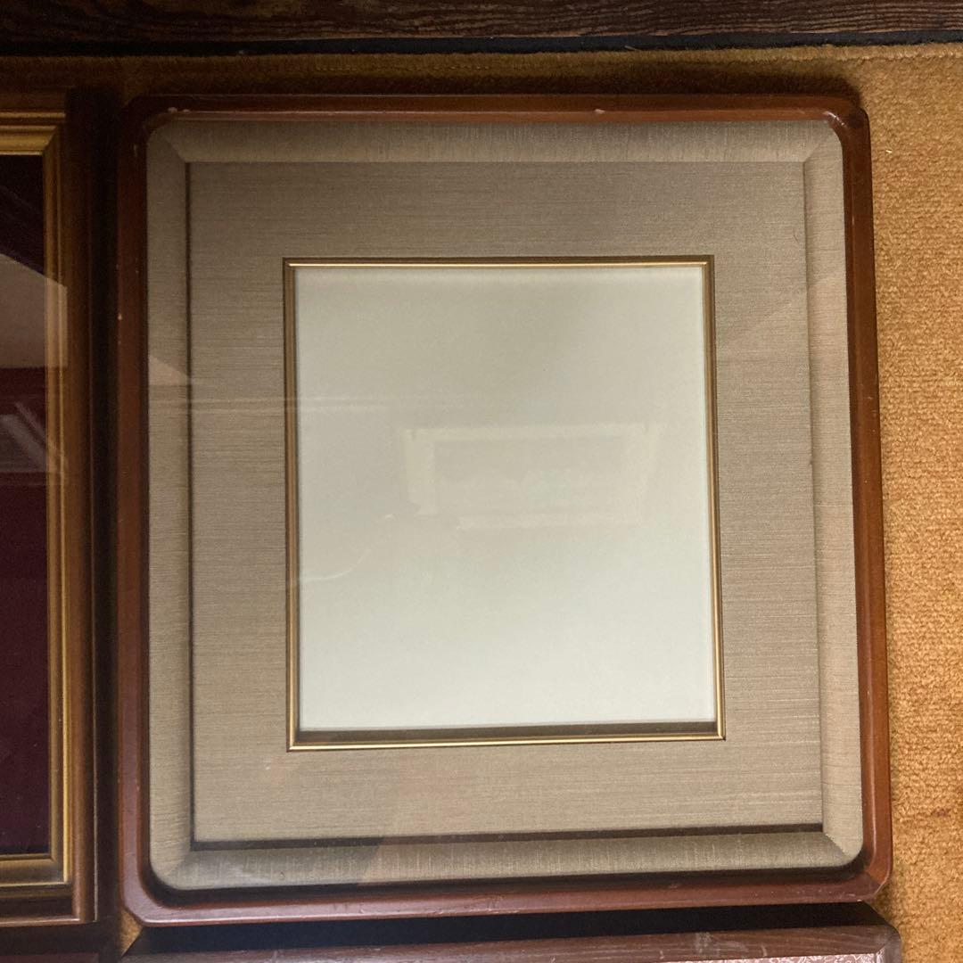 高級色紙額縁4枚　厚み有　色良し　2枚の額縁に目立つ傷有　11〜13番の写真参照