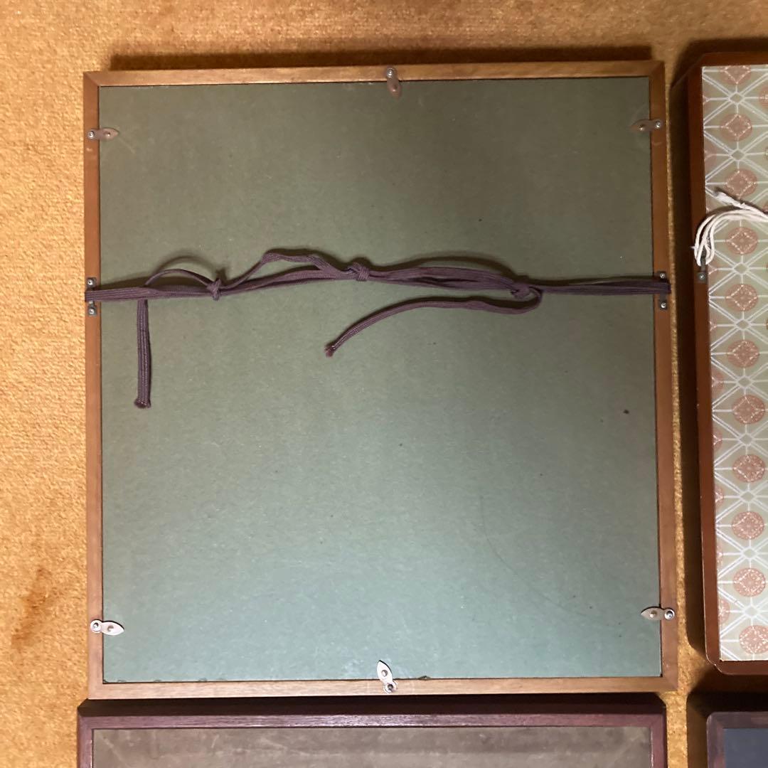 高級色紙額縁4枚　厚み有　色良し　2枚の額縁に目立つ傷有　11〜13番の写真参照