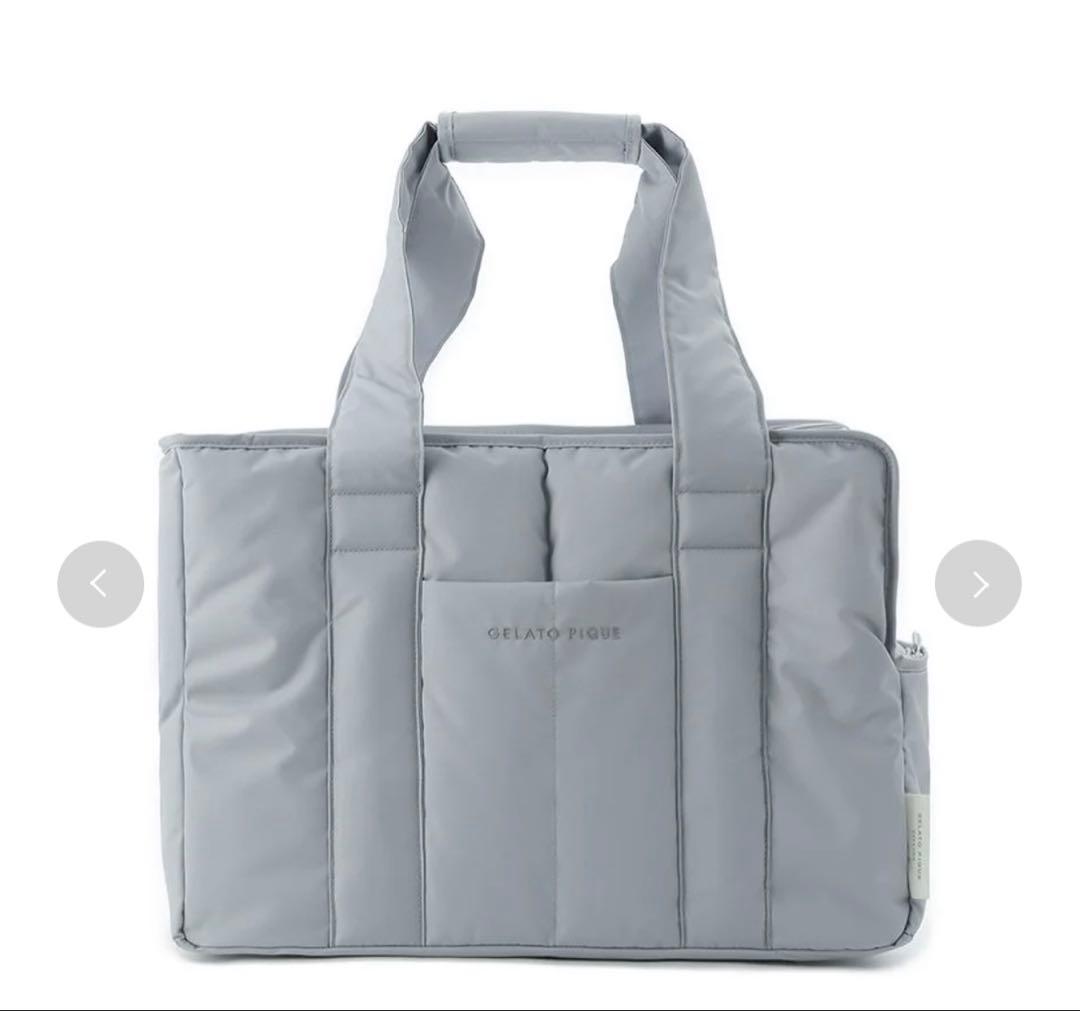 新品同様【ジェラートピケ/gelatopique】キルティングキャリーバッグ