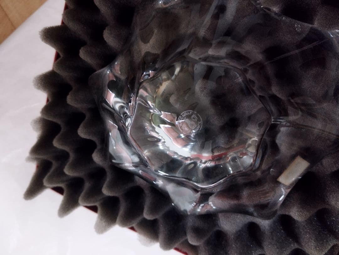 古い　Baccarat クリスタル　灰皿