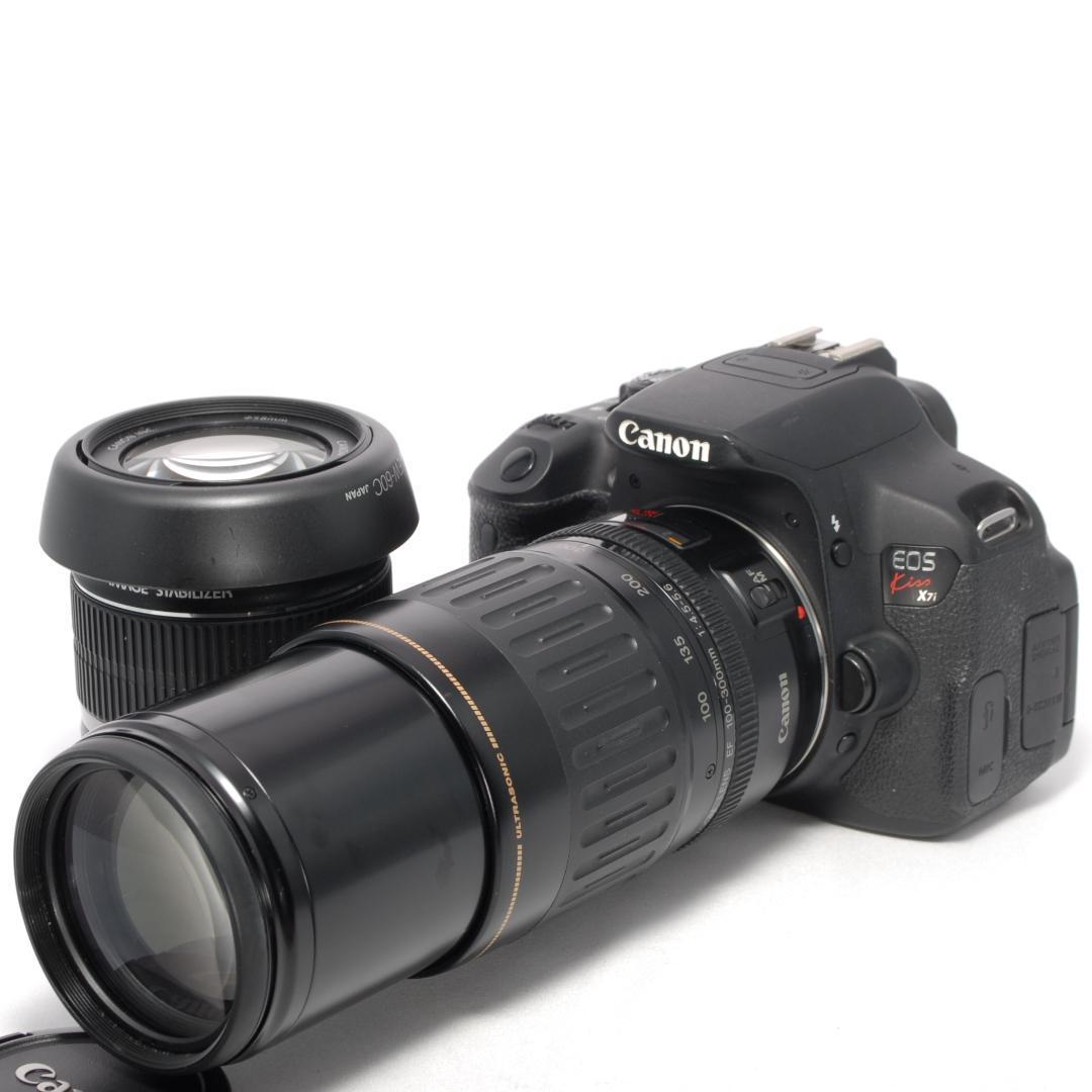✨スポーツ撮影に最適✨スマホ転送✨CANON KISS X7i　Wレンズ