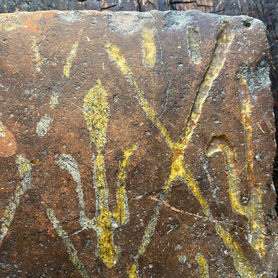 中世 フランス 象嵌タイル 百合の紋章