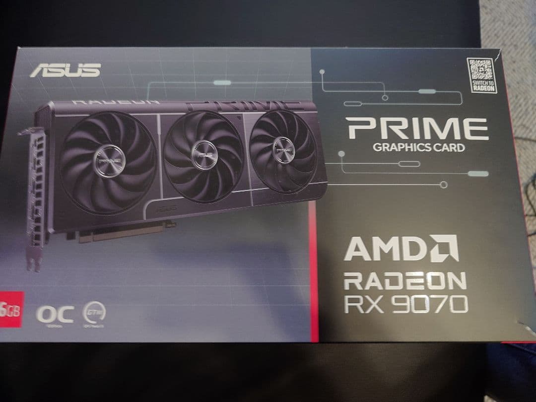 グラフィックボード・グラボ・ビデオカード ASUS PRIME Radeon RX 9070 16GB OC