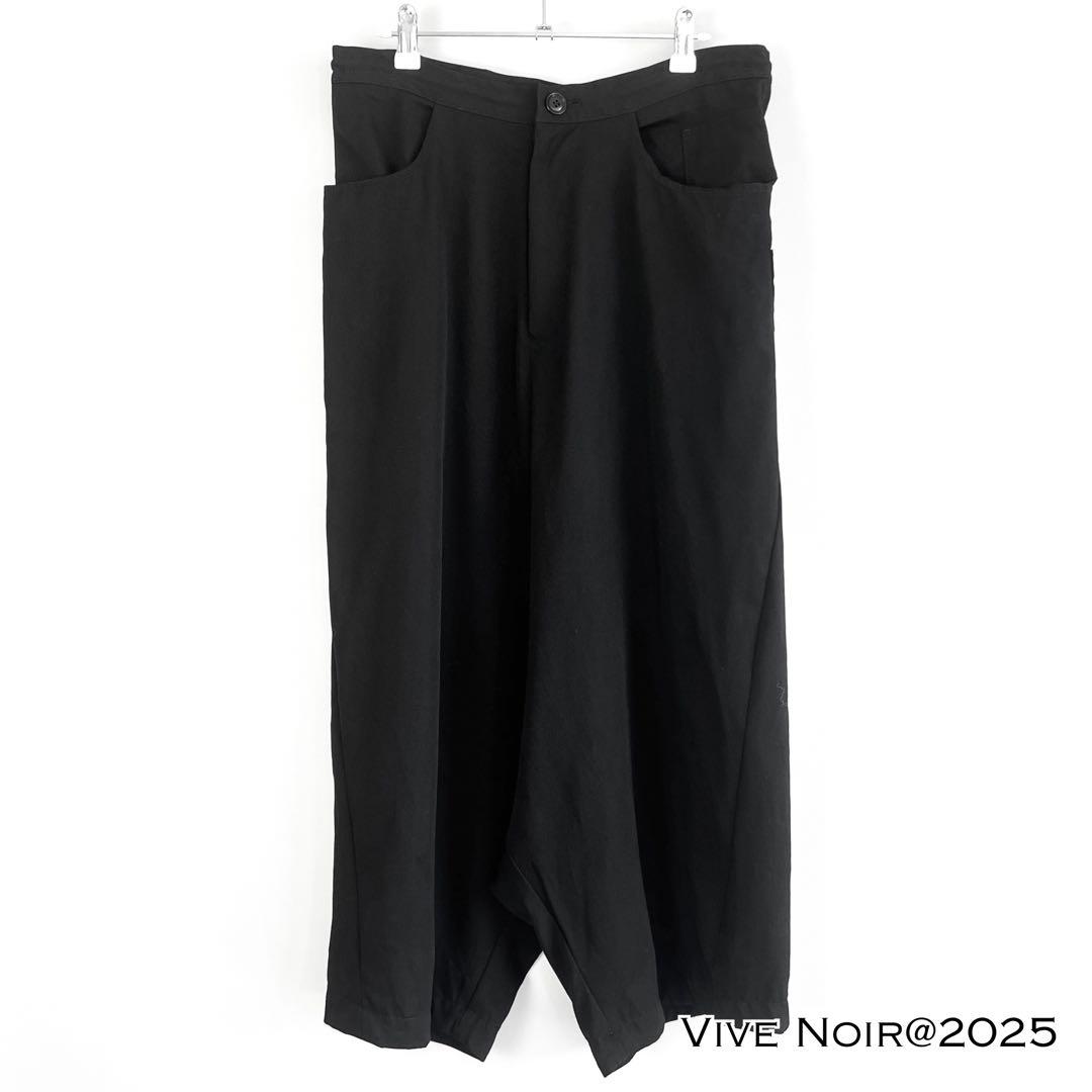 Y's ワイズ ヨウジヤマモト ウールギャバジン センタープレス サルエルパンツ