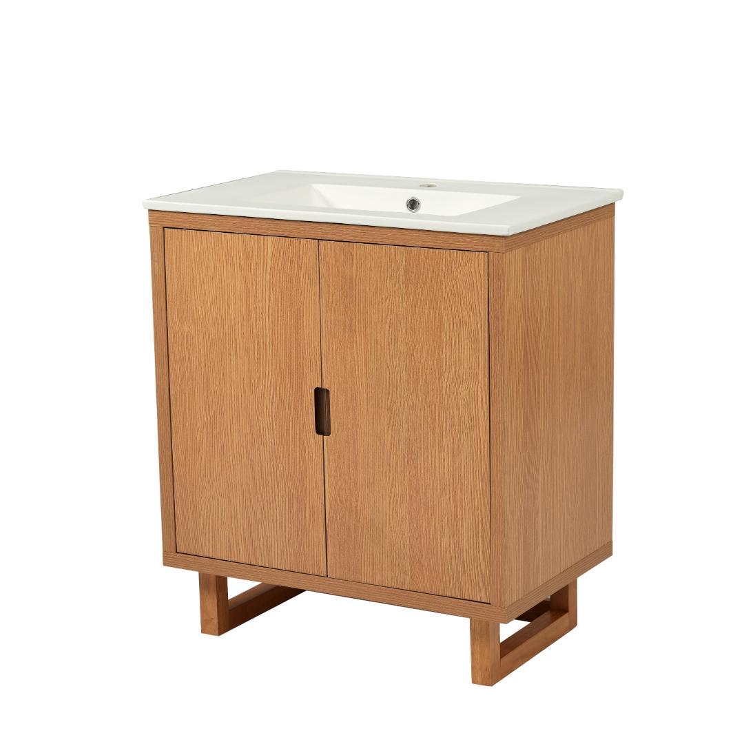 洗面化粧台両開きタイプ 幅75cm台のみ化粧洗面台リフォーム下台コンパクト洗面台