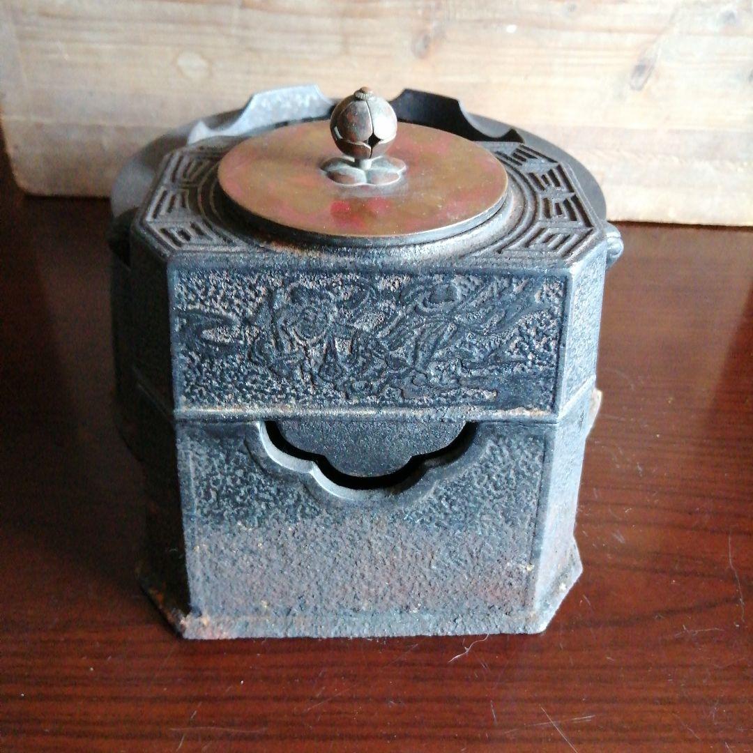 蓋付長火鉢鉄壺　29cm