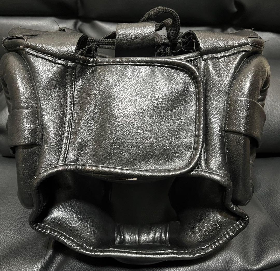 Winning ボクシンググローブ 黒8オンス　ヘッドギア、マーシャルワールド製