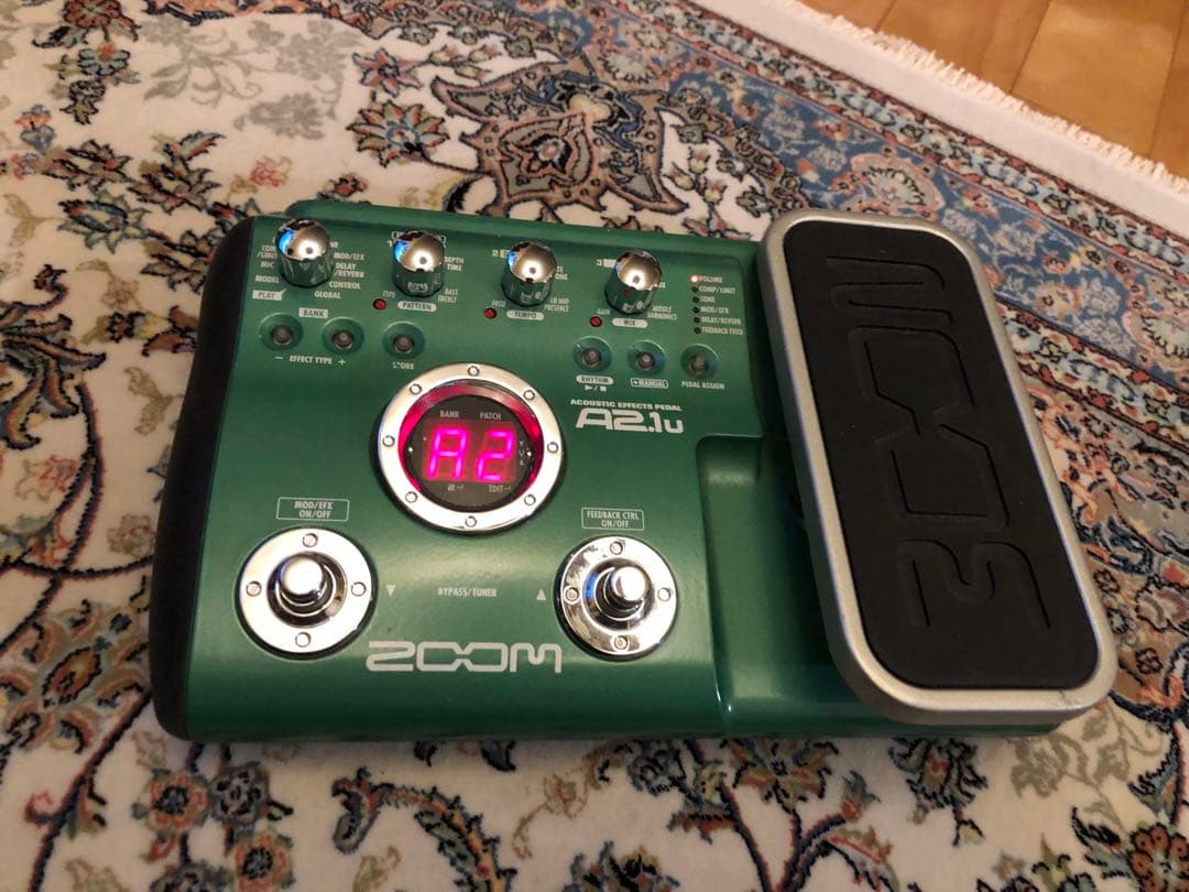 ZOOM アコースティックエフェクツペダル A2.1u　汎用ACアダプタ無し