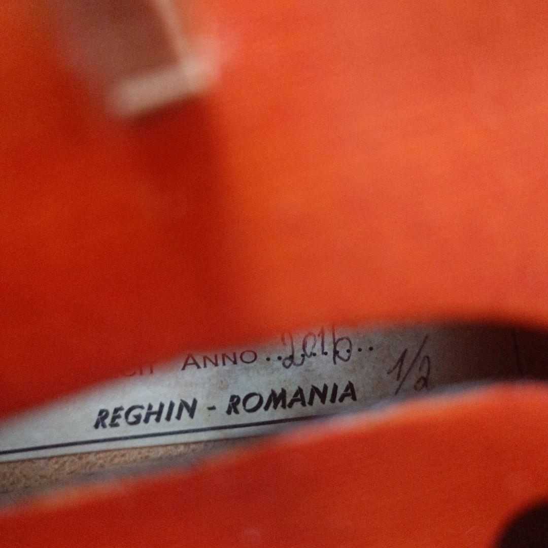 【超美品】Reghin・レジン、ルーマニア　分数バイオリン　1/2サイズ