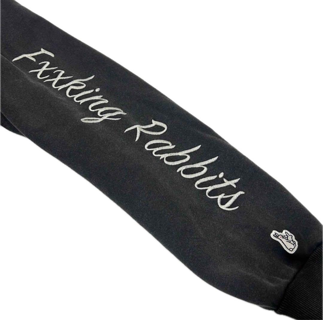 極美品 FR2 両面刺繍 パーカー スーベニア 頭狂色情兎 希少 XL