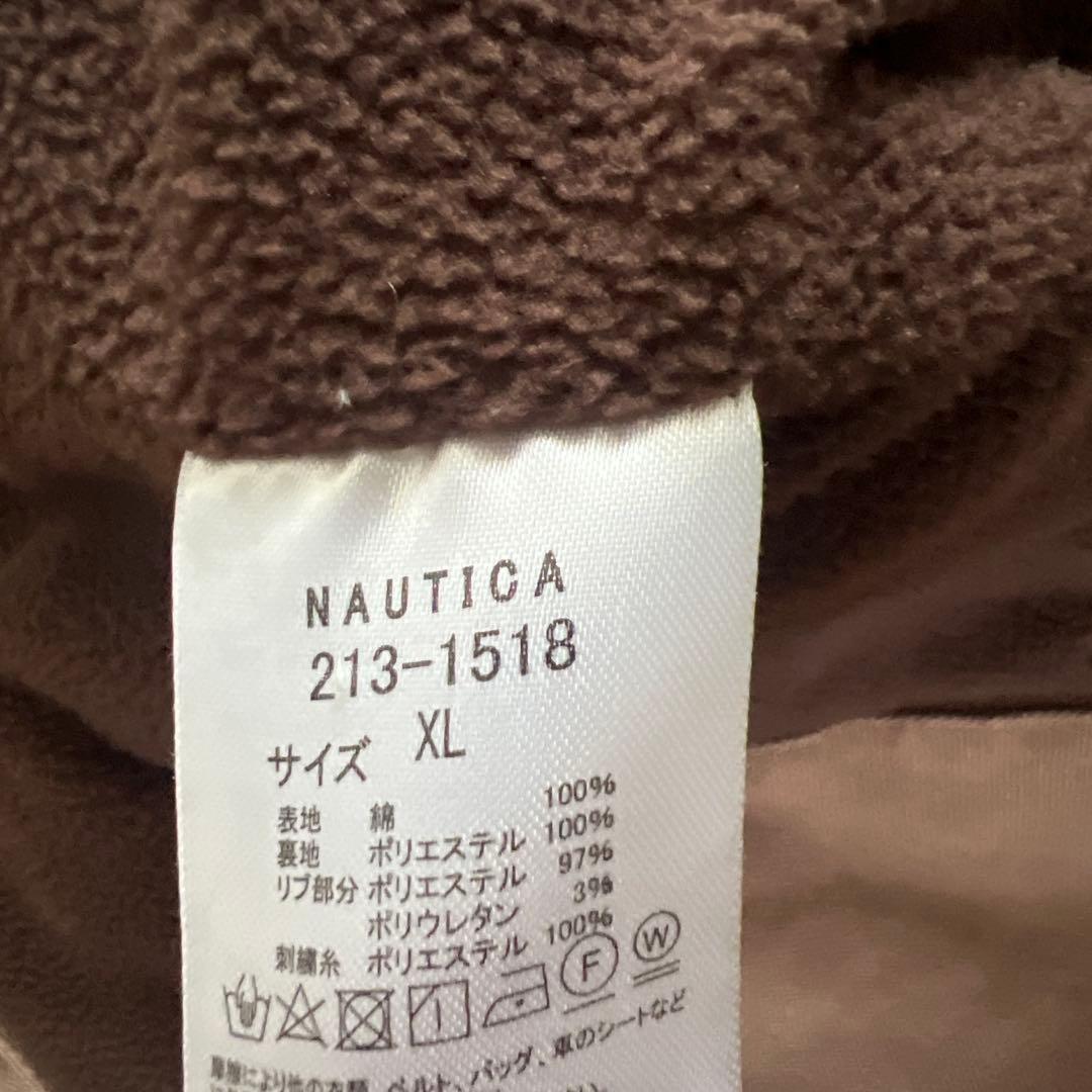 NAUTICA フード付きジャケット XL ブラウン