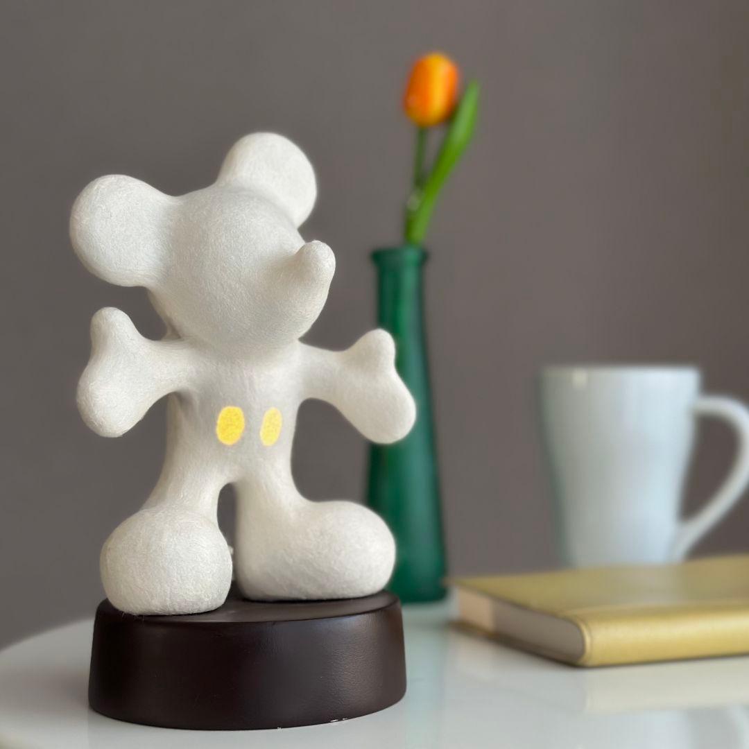 ミッキーマウス 和紙 光るオブジェ「WA-Qu（和空）」× Disney