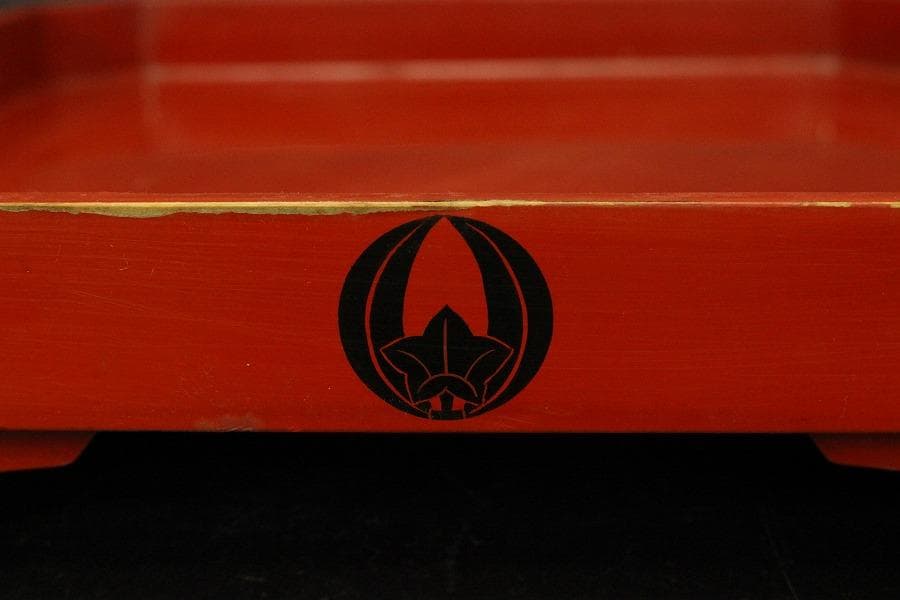 中国美術 色絵 女人紋 筆架 香合 六件 朱塗盆 文房四宝 まとめて(A726)