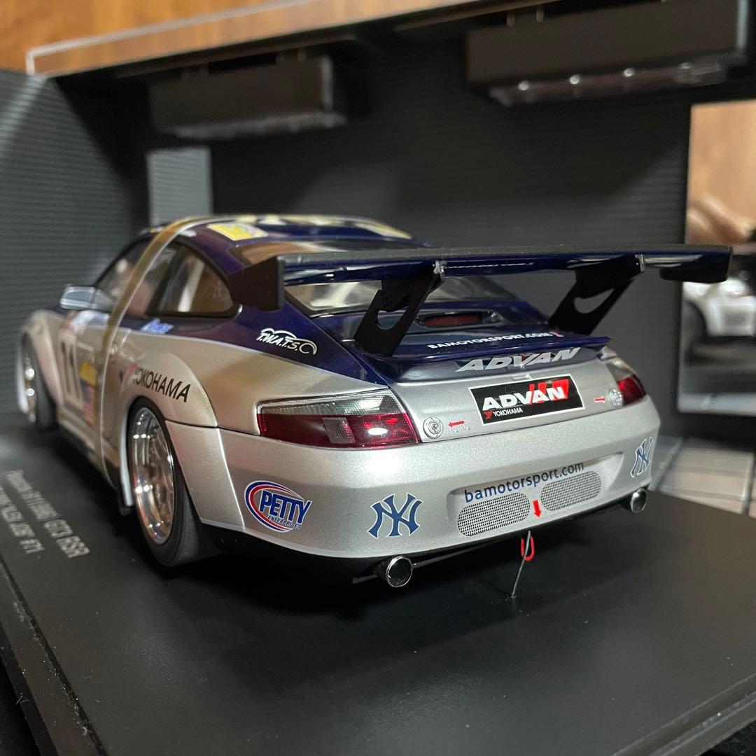 絶版未展示品 オートアート1/18ポルシェ911(996)GT3 RSR2005