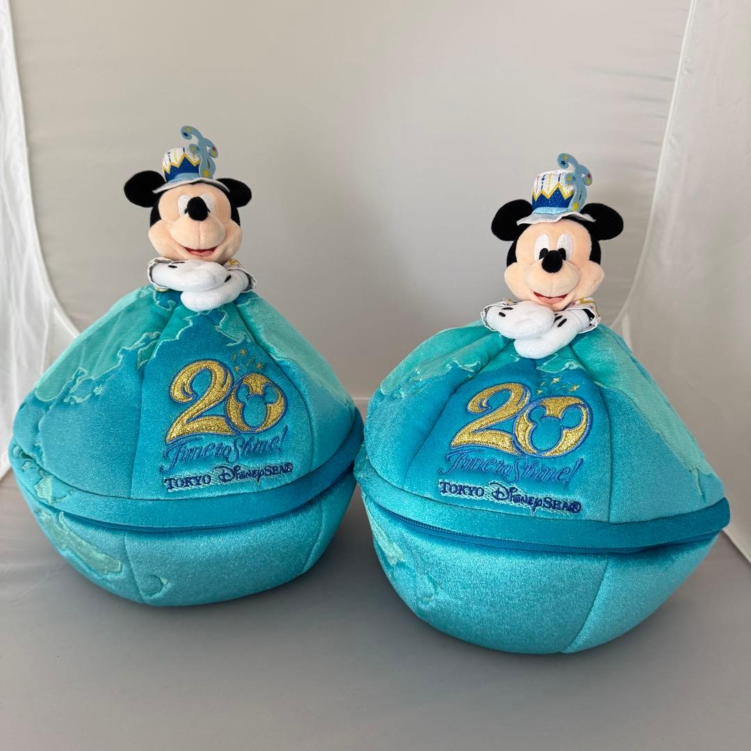 新品タグ付き　ディズニーシー タイムトゥシャイン ぬいぐるみバッチ コンプリート