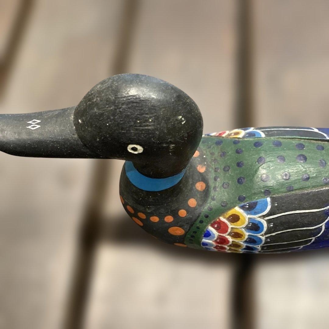 1930年代カラフルな木製デコイ イギリス製