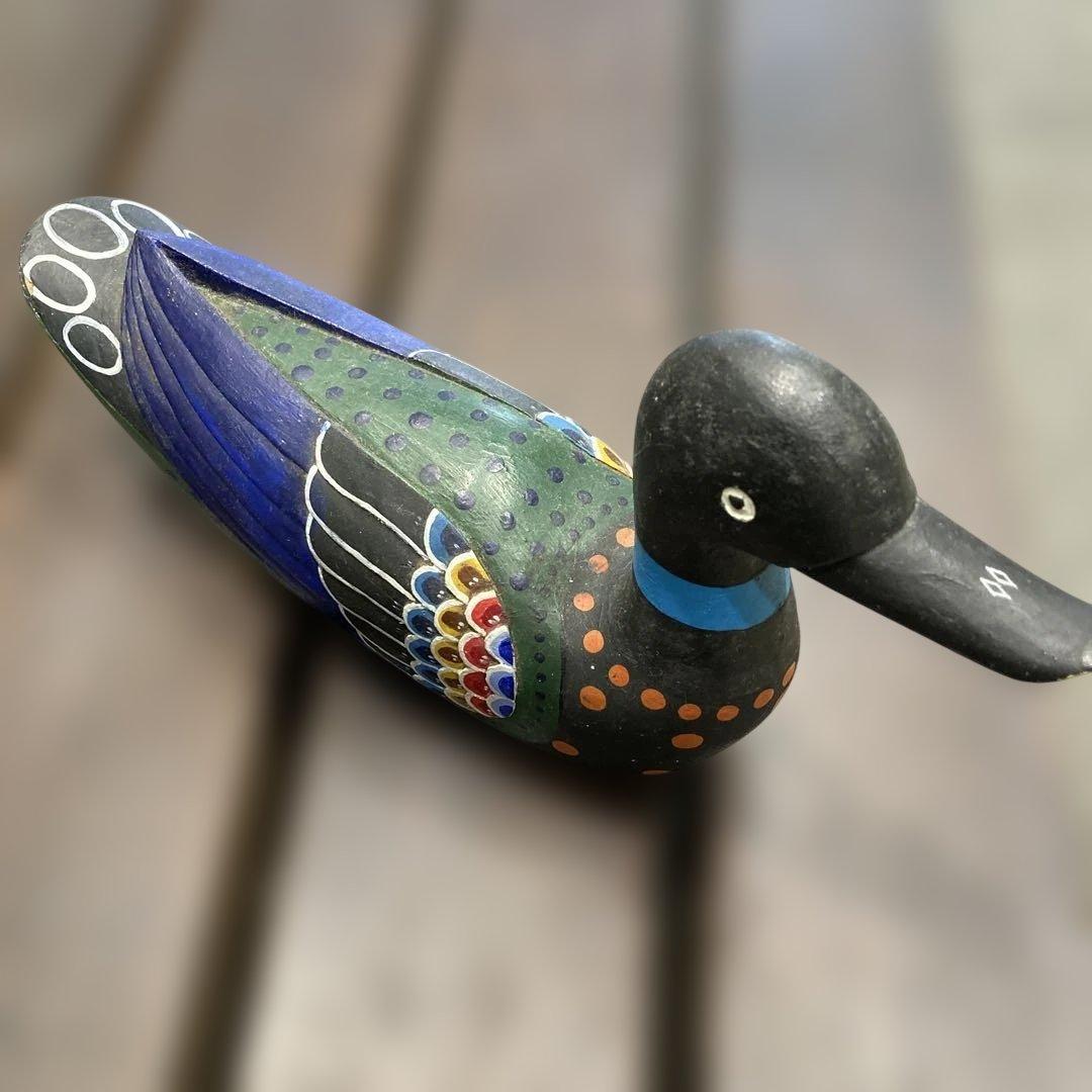 1930年代カラフルな木製デコイ イギリス製