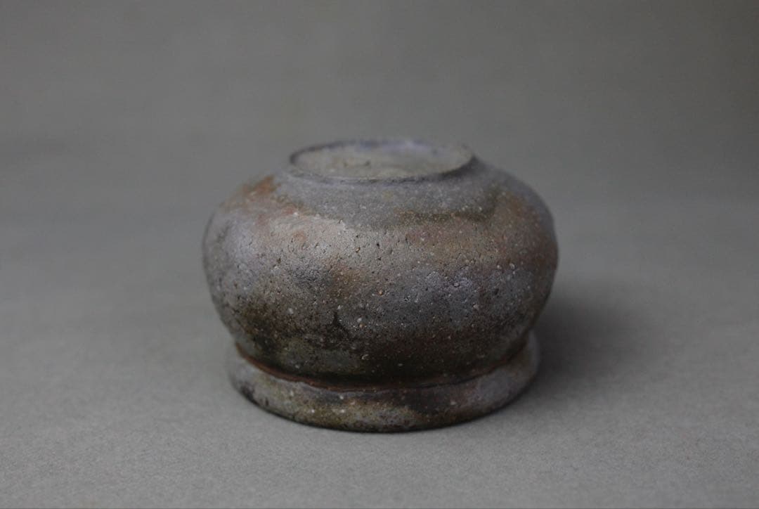 備前焼 半入居 宝瓶 急須煎 茶器 仕覆付き