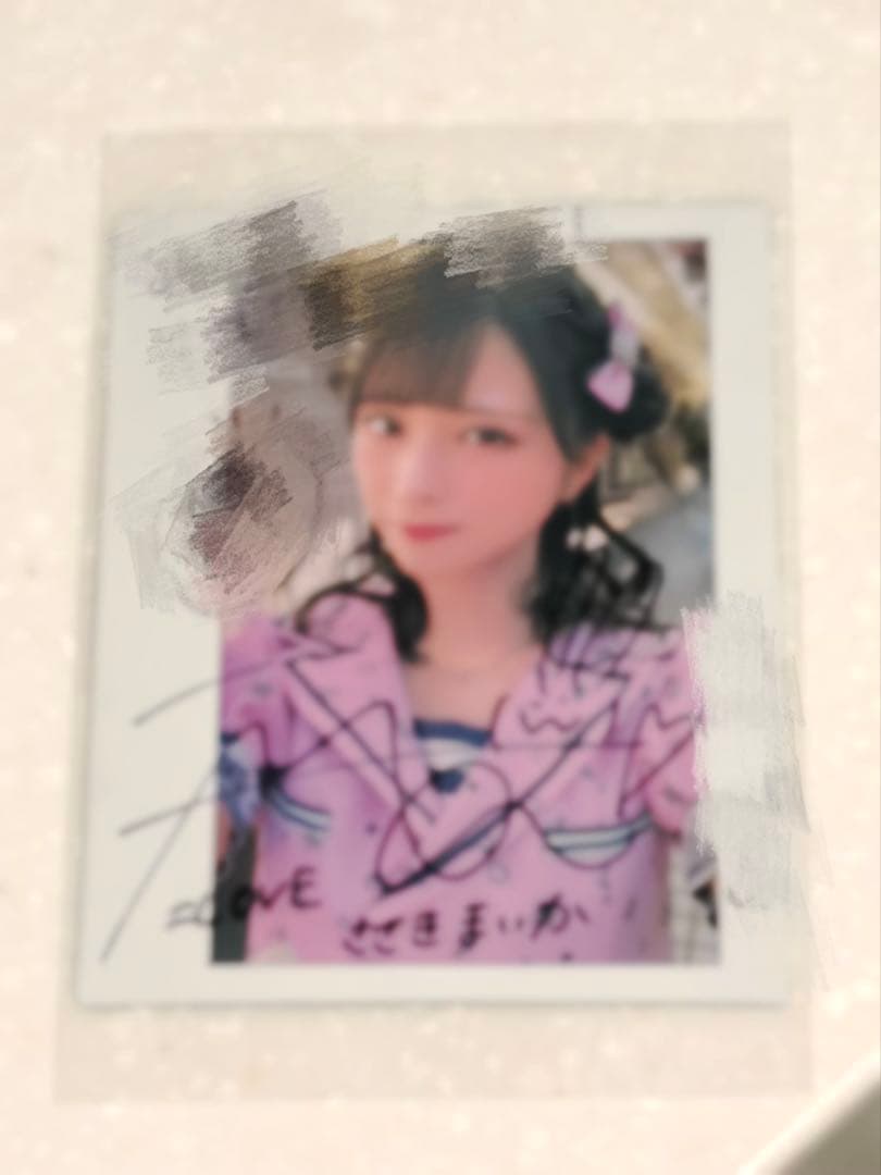 ＝LOVE 佐々木舞香 直筆 サイン チェキ