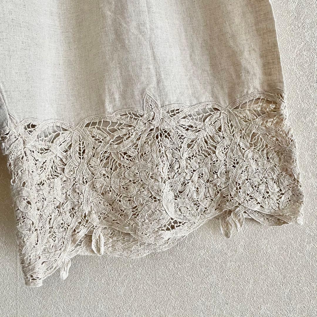 Vias Blomme コルトレイクリネン　バテンレース　サルエルパンツ