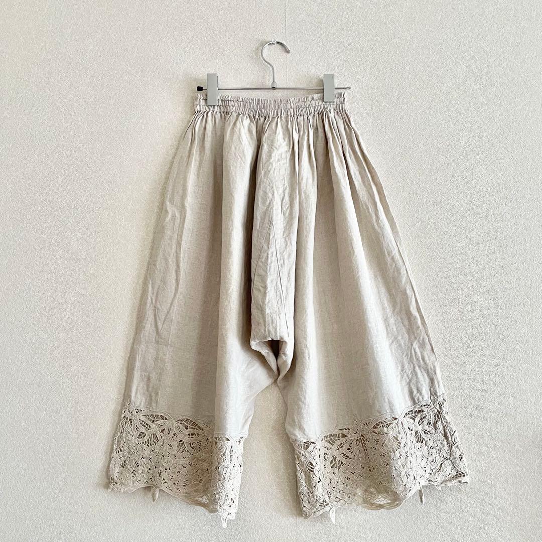 Vias Blomme コルトレイクリネン　バテンレース　サルエルパンツ