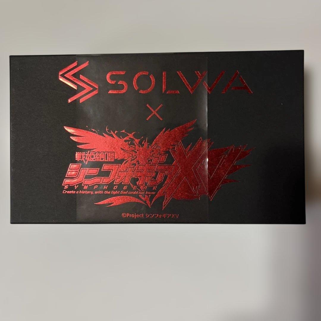 【未使用品】シンフォギアXV SOLWA 本革長財布 クリスver.アクスタ付き