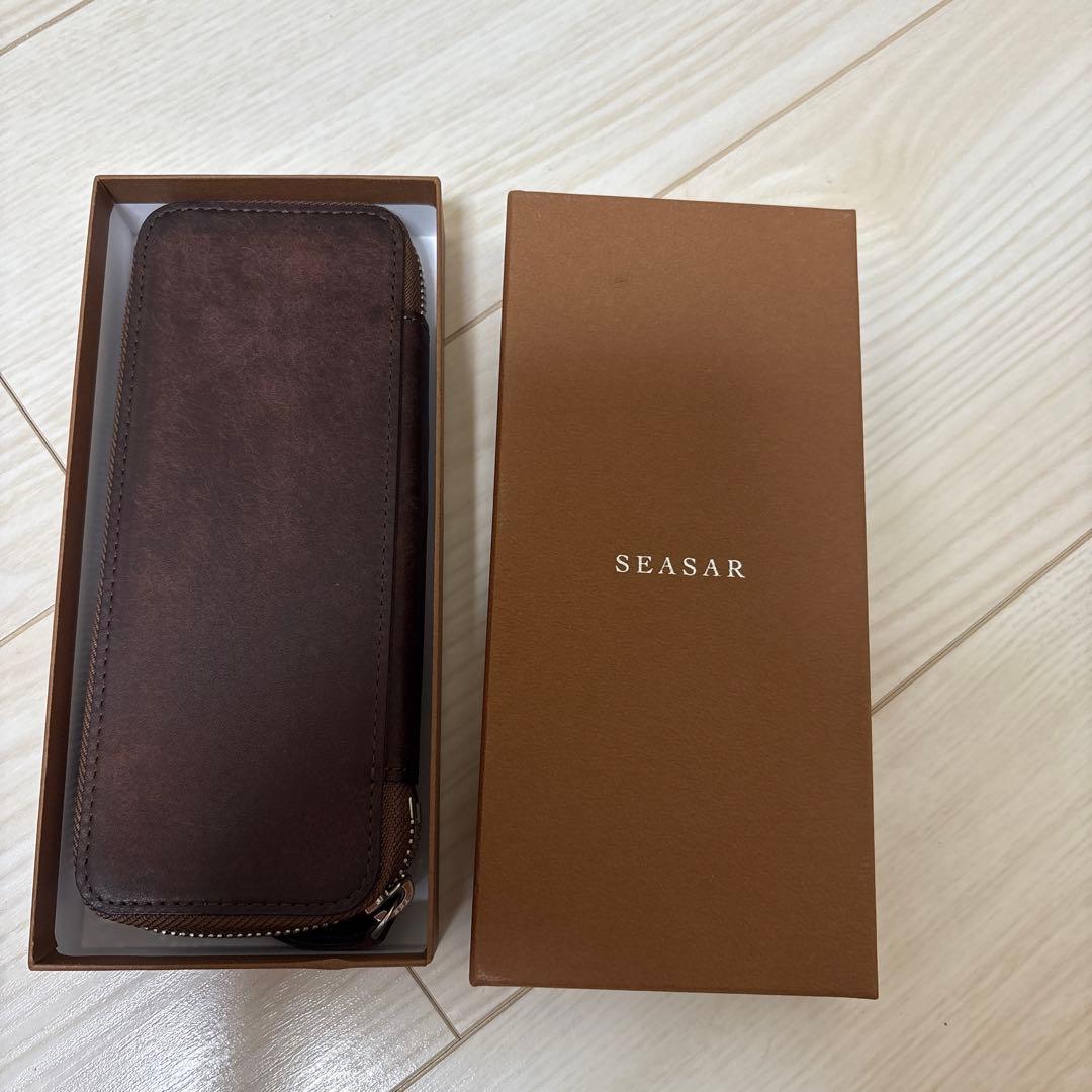 値下げ可能 SEASAR しーさー　ペンケース　Duct マルゴー　カスターニャ