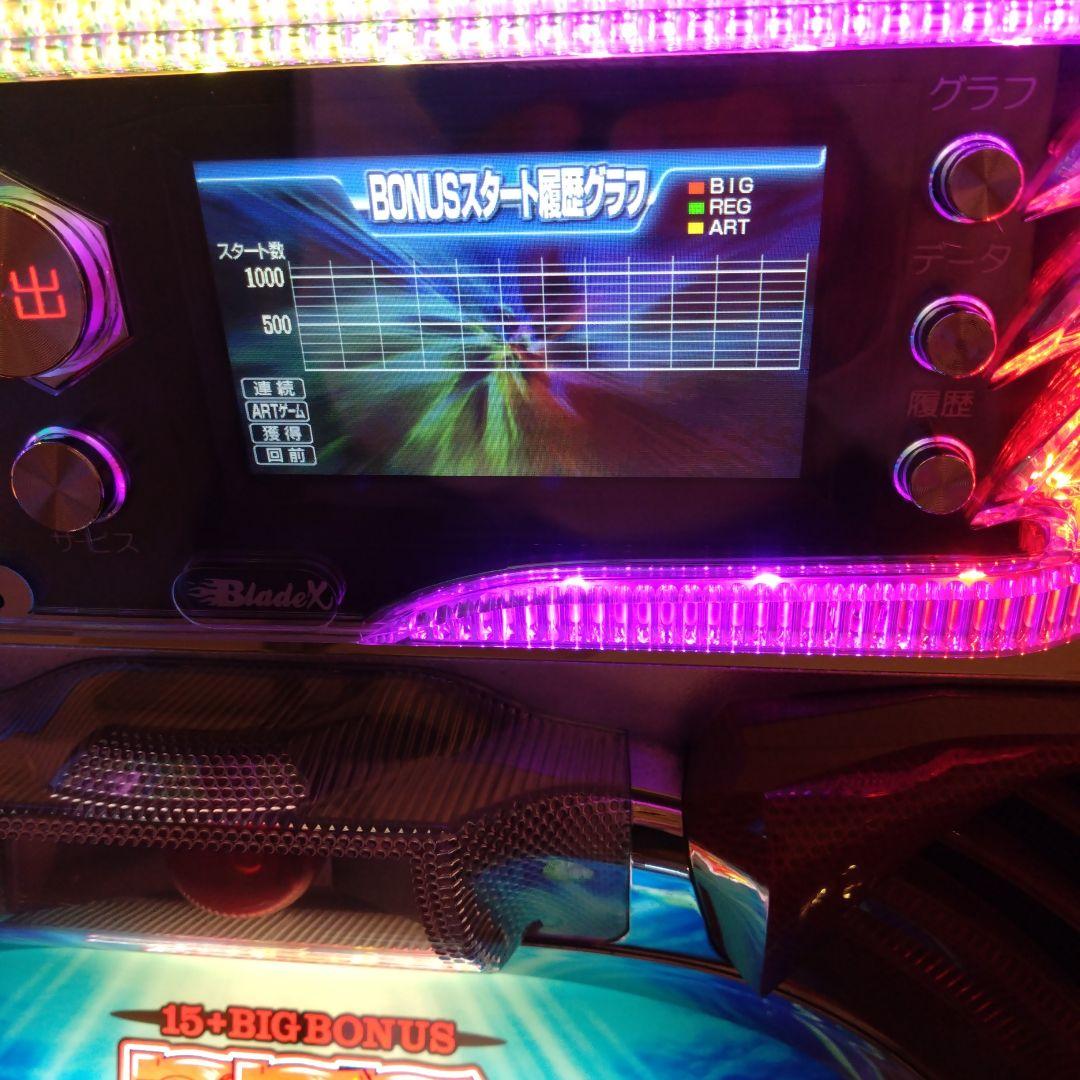 パチスロ　ブレイドX　データカウンター　スロット　実機　アクリル製　ステー付き