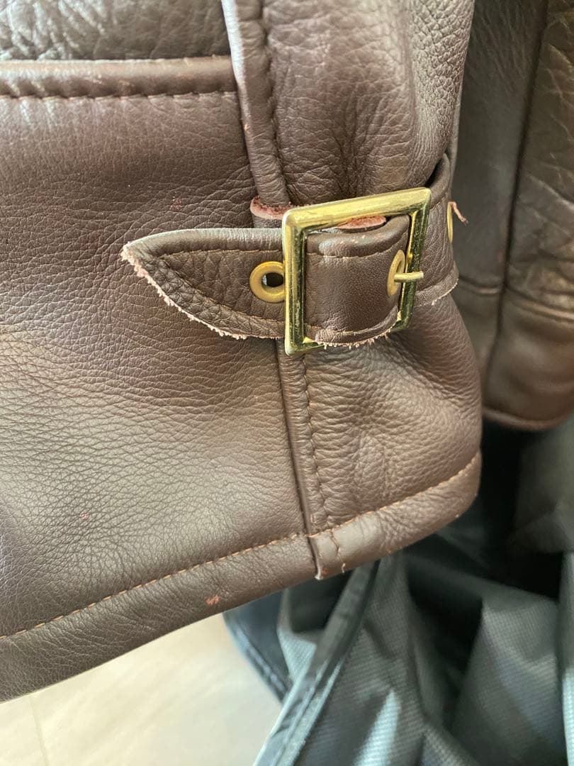 【値下】Schott シングルライダースジャケット サイズ38 ダークブラウン