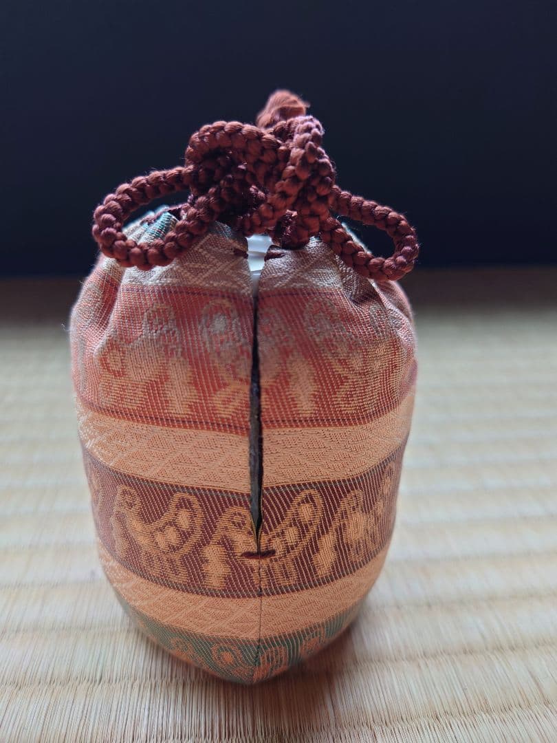 朝鮮唐津茶入、兼中斎ヘラ入り、徳沢守俊作