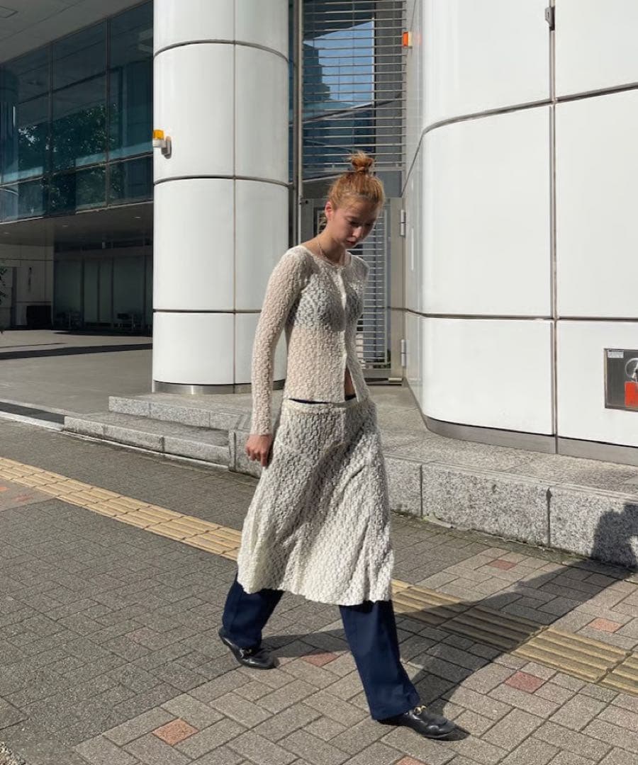 スカート \"Organic Shrink Lacee Panel Skirt\"