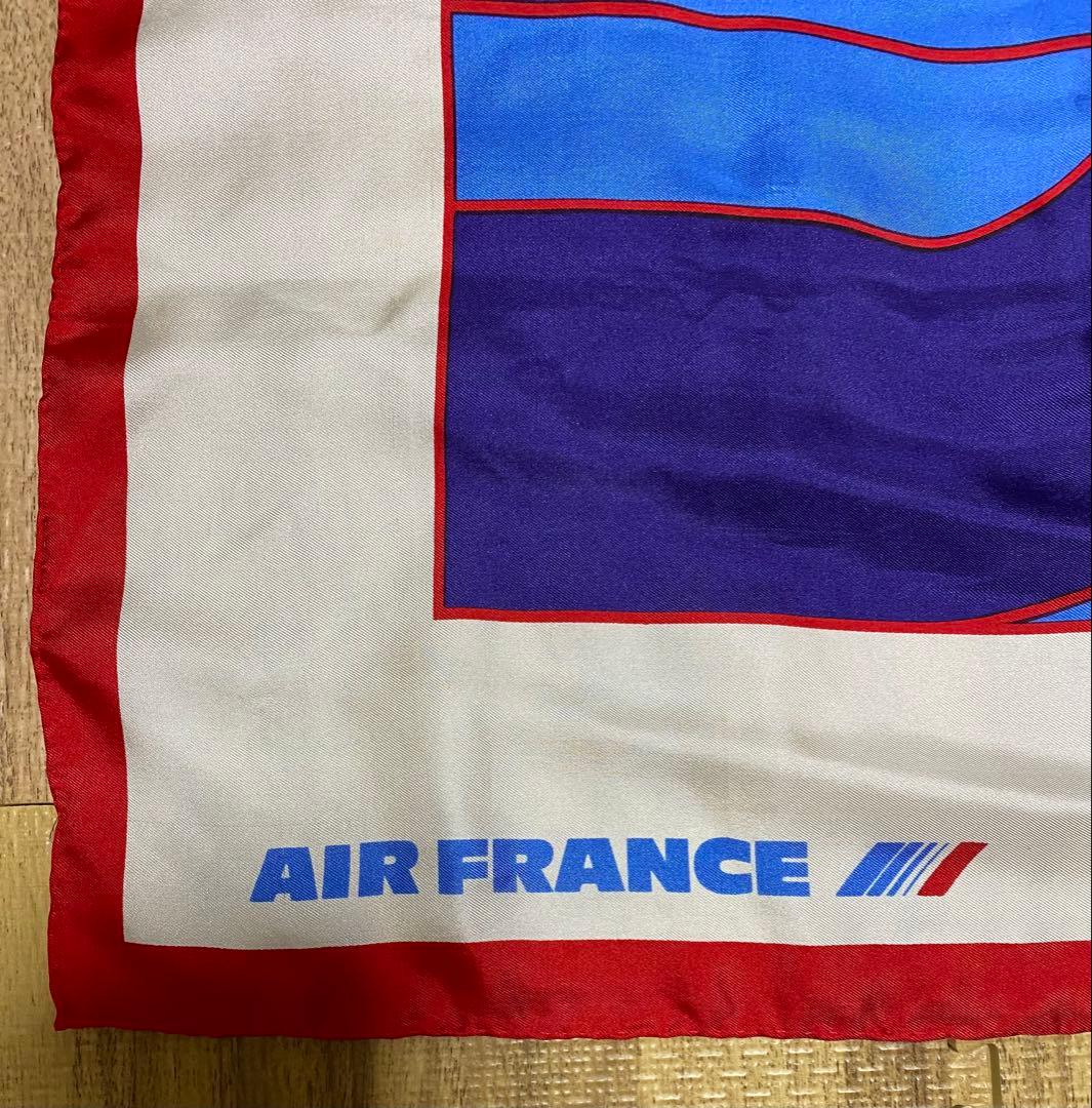 AIR FRANCE エールフランス　シルク　スカーフ　レア　レトロ