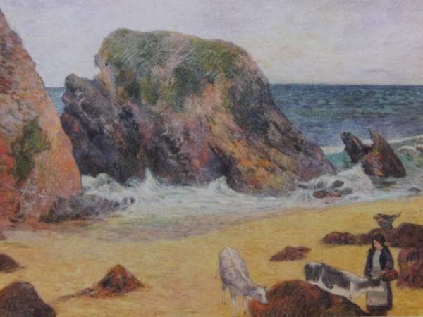 ポール・ゴーギャン、「VACHES AU BORD DE LA MER」
