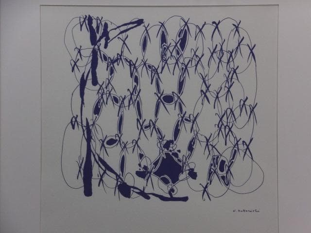 k*1様 前衛美術　中西夏之　摺込みサイン『infinite』リトグラフ 061