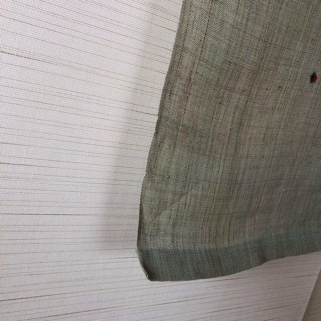 【新品】　作家作品　のれん　「涼」　うぐいす色