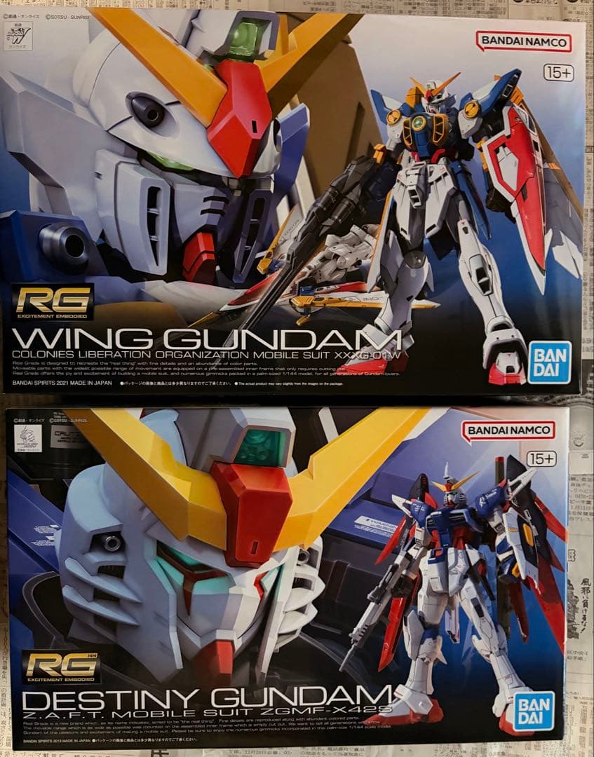 RG WING GUNDAM DESTINY GUNDAM セット